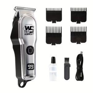 Electric Hair Clipper – USB Rechargeable Hair Trimmer with Combs