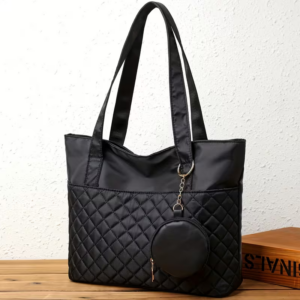 Elegant Quilted Shoulder Tote Bag