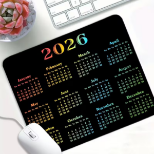 Square 2026 Calendar Mouse Pad