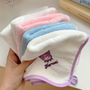 5-Piece Sanrio Coral Fleece Hand Towels