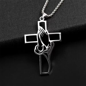 Stainless Steel Cross Pendant Necklace