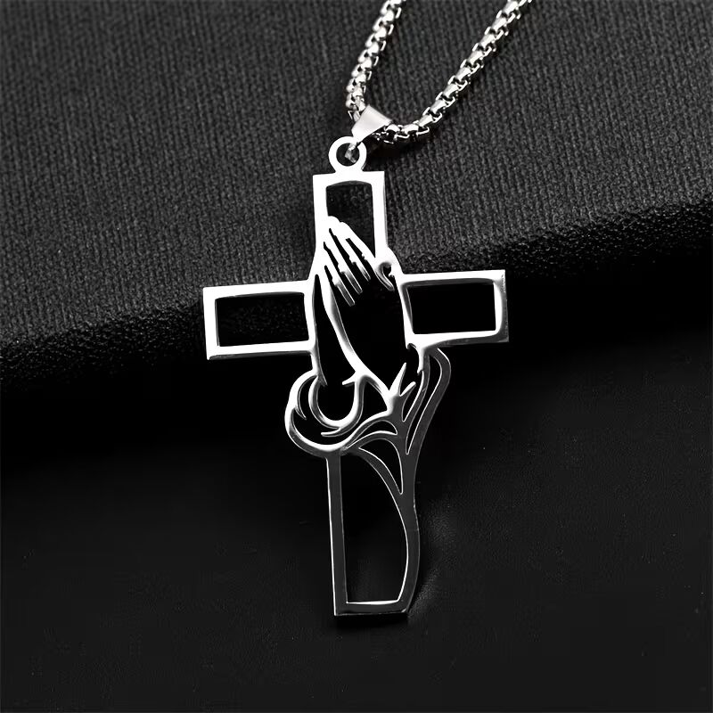 Stainless Steel Cross Pendant Necklace