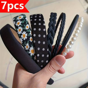 7pcs Set Combination Women's Hairband and Accessories